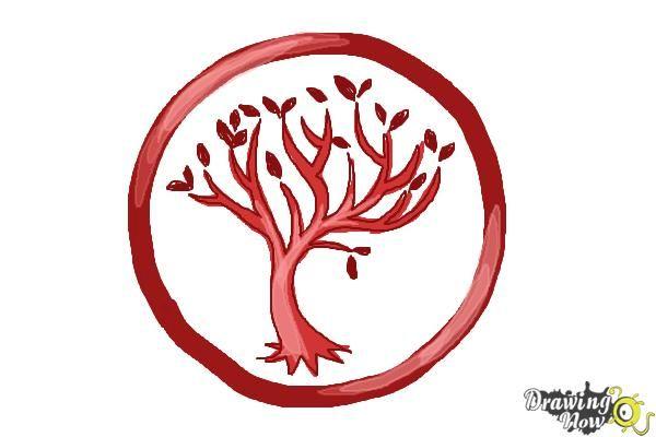Divergent Logo - How to Draw Amity, The Peaceful Logo from Divergent - DrawingNow