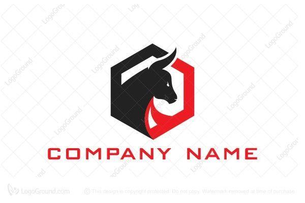 Black and Red Hexagon Logo - Exclusive Logo 58168, Hexagon Bull Logo | Interior-Bank | Pinterest ...