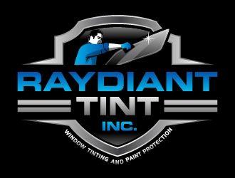 Tint Logo - RAYDIANT TINT logo design
