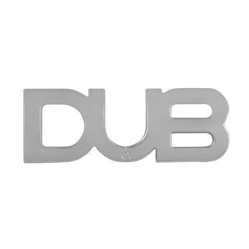Dub Logo - 2 X Official Dub Edition Logo Emblem 3m Adhesive Badge Chrome Pilot ...