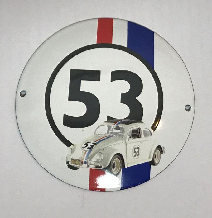 Herbie Logo - Herbie Porcelain Logo Small - FiftiesStore.com