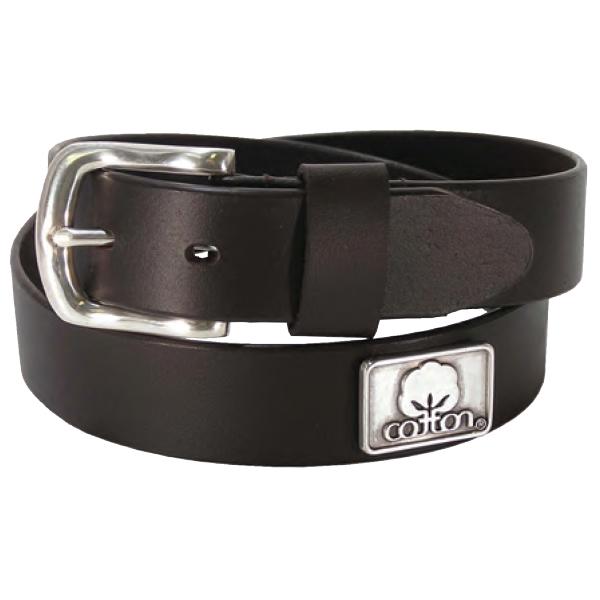 Belt Logo - Leather Belt w/Seal of Cotton Logo