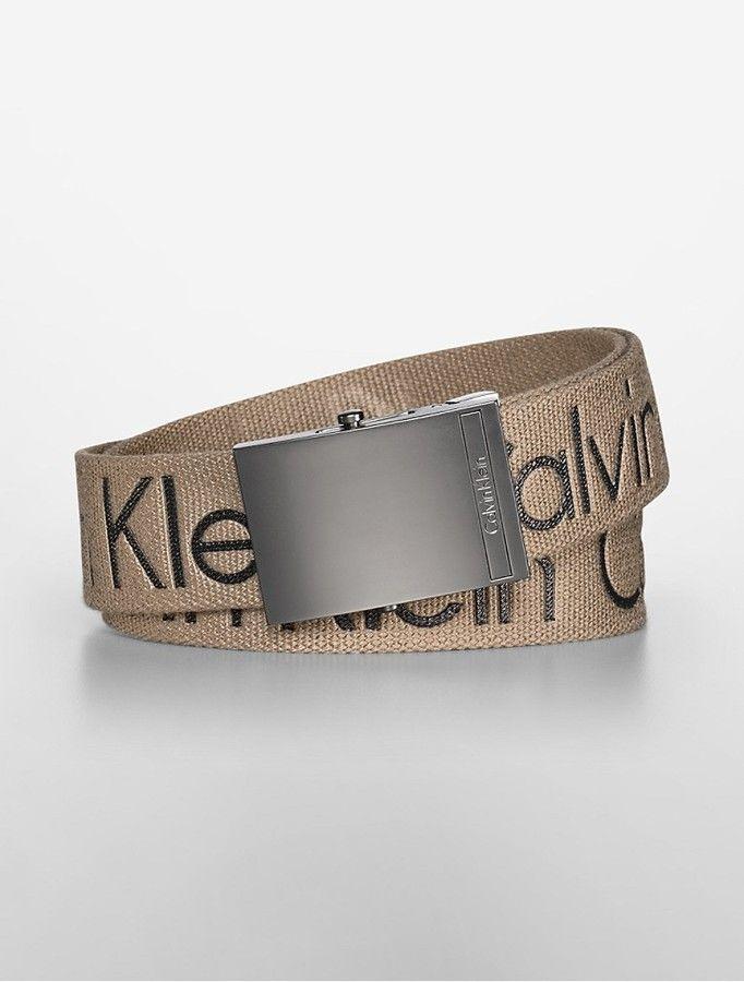 Belt Logo - Calvin Klein Logo Belt, $49