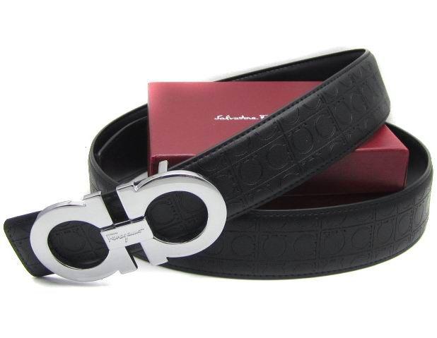 Belt Logo - Ferragamo Gancio Logo Belt Black [SF2K15 Men Belts 300] Item Details