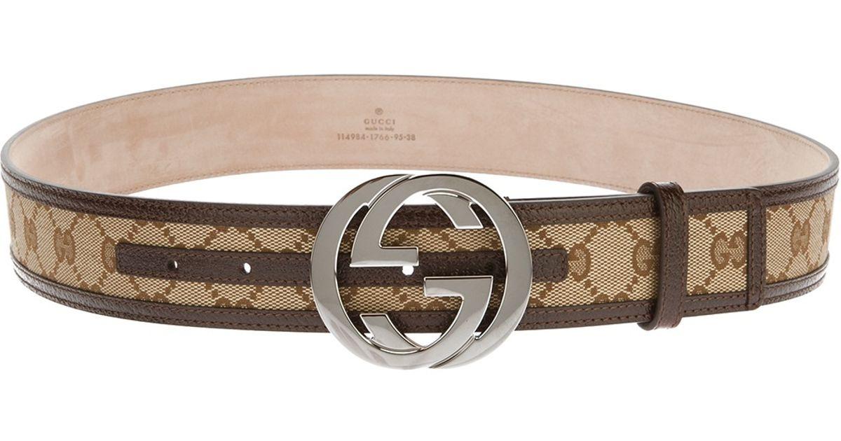 Belt Logo - Lyst - Gucci Logo Belt in Brown for Men
