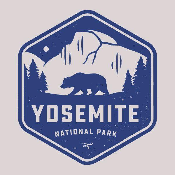 Yosemite Logo - Yosemite National Park Badge Cotton T-Shirt - YeahYeahTees.com ...