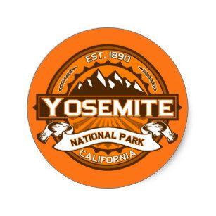 Yosemite Logo - Yosemite National Park Logo Stickers | Zazzle