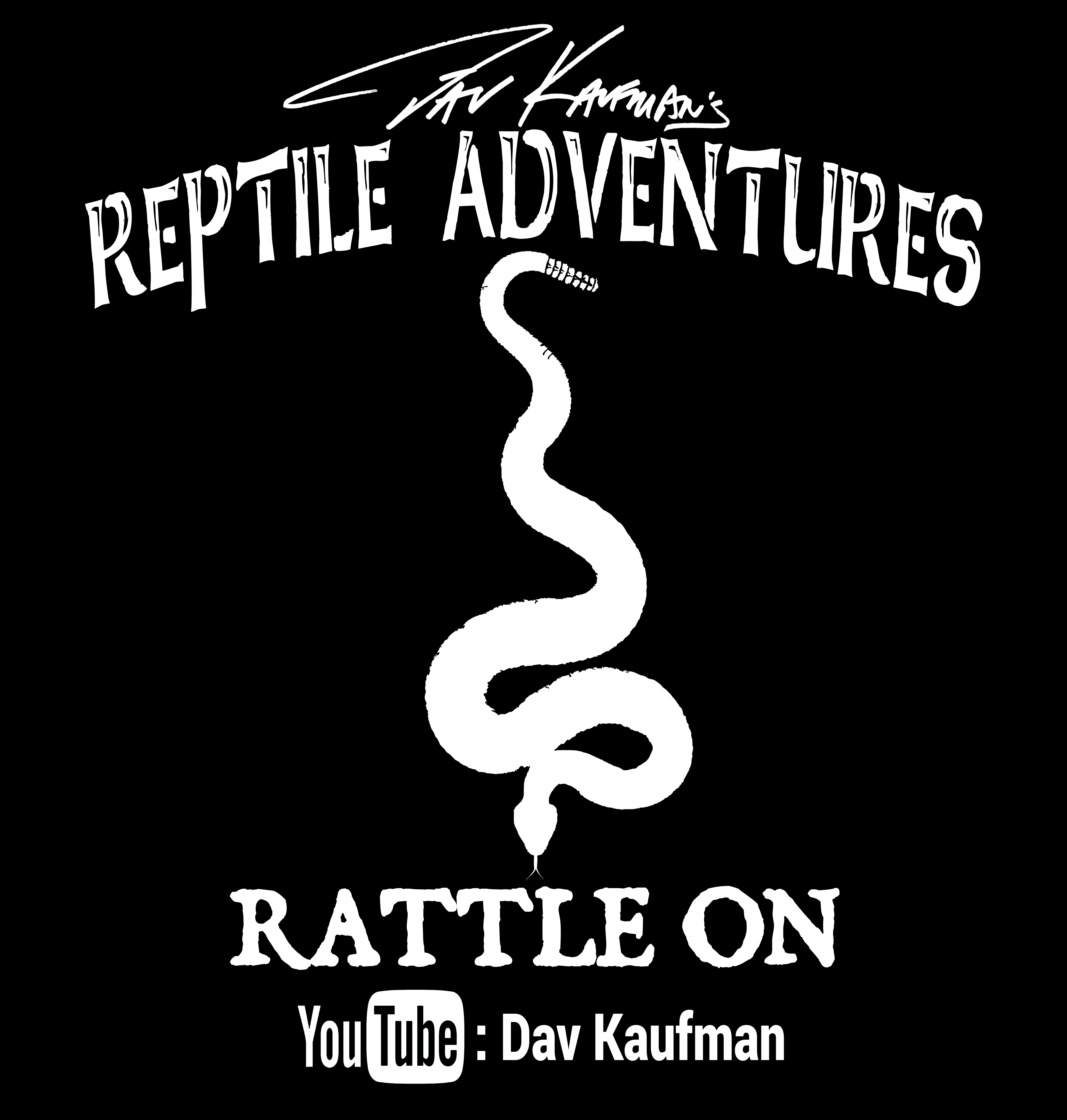 Rattle Logo - White Rattle On Logo | Dav Kaufman's Swag Shop!