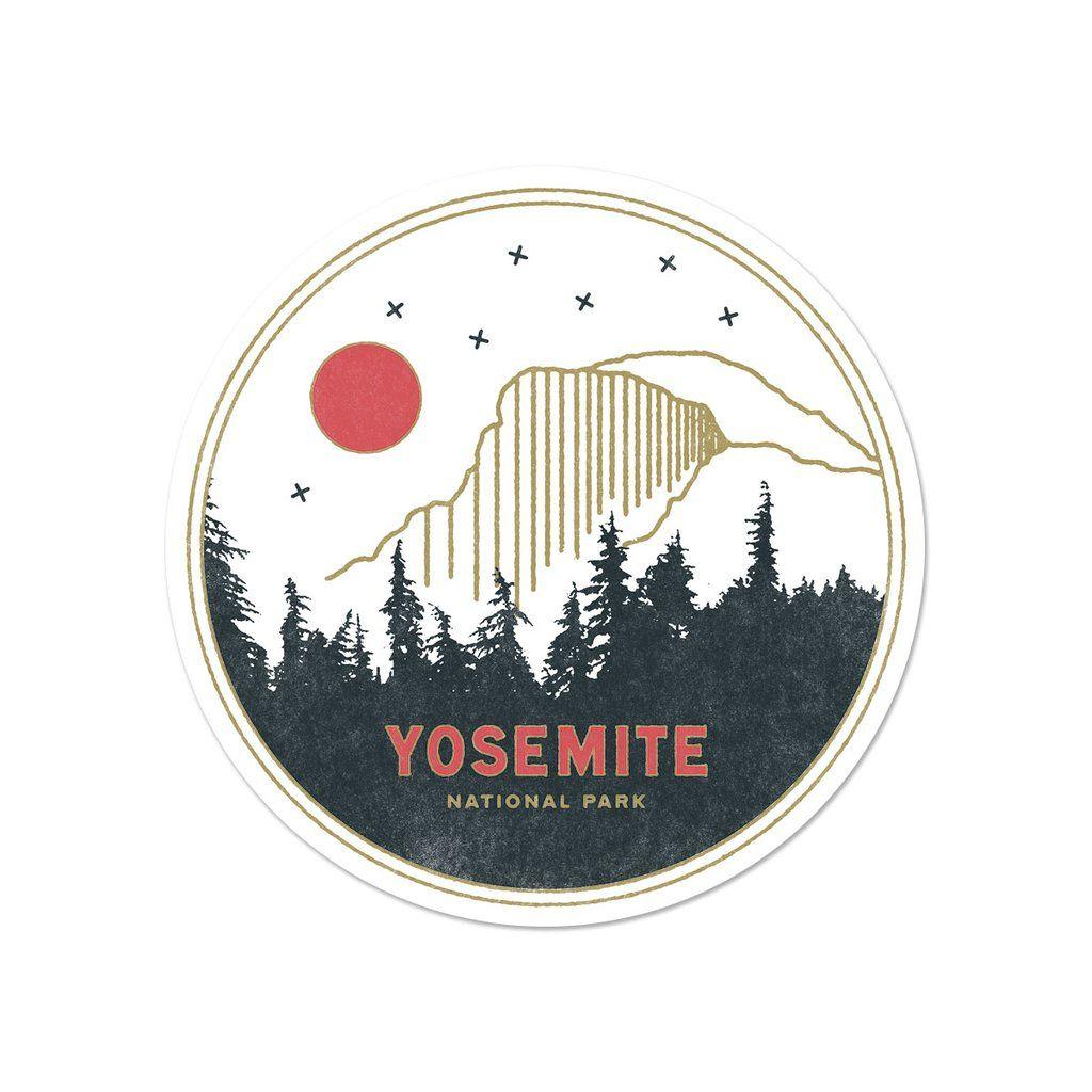 Yosemite Logo - Yosemite National Park Sticker | Design Inspiration | Stickers, Logo ...