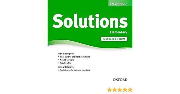 CD-ROM Logo - Solutions: Elementary: Test Bank CD ROM: Amazon.co.uk: 9780194553391