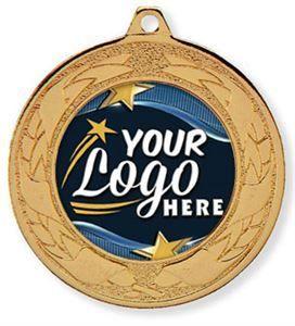 Medal Logo - Medals with your own logo & printed ribbons | Impact Trophies