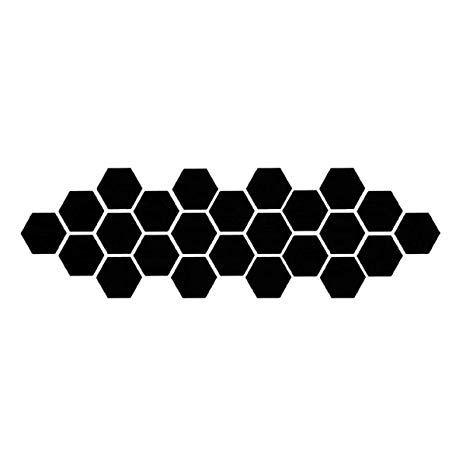 Black and Red Hexagon Logo - Amazon.com: Shengyaju Hexagon Mirror DIY Geometric Hexagon Mirror ...