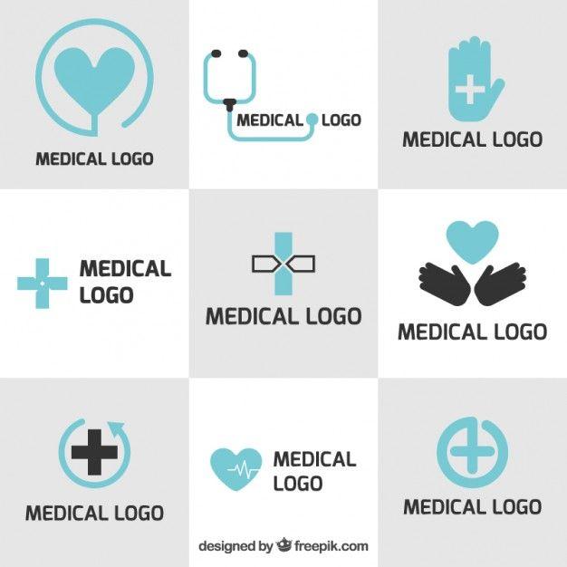 Medicla Logo - Medical logo templates in flat design Vector | Free Download