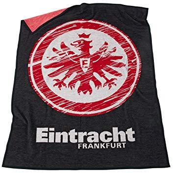 Eintracht Logo - Eintracht Frankfurt Velour Blanket Logo, black, One Size: Amazon.co