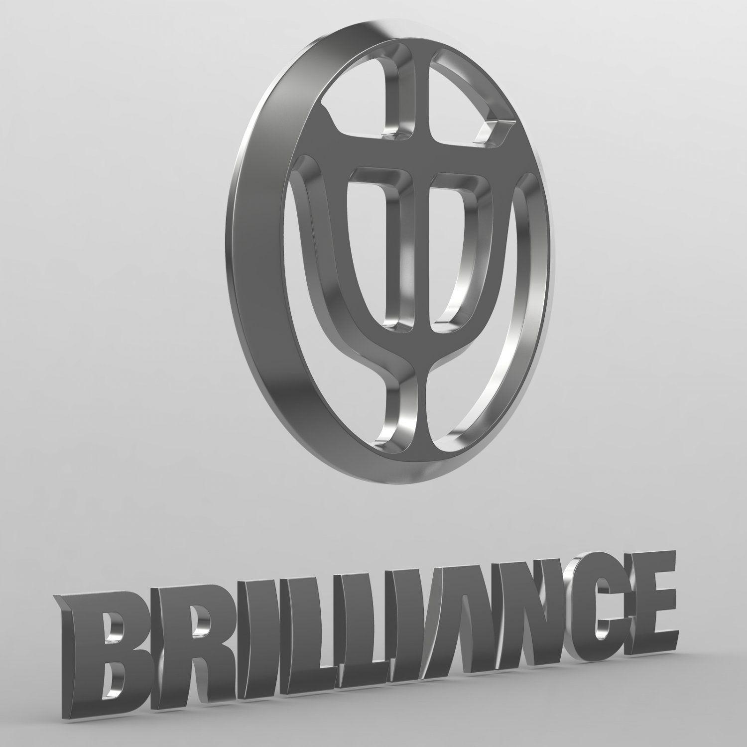 Brilliance Logo - Brilliance logo 3D Model in Parts of auto 3DExport