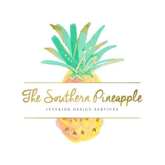 Pineapple Logo - Pineapple Logo Interior Design Logo Premade Logo Branding | Etsy