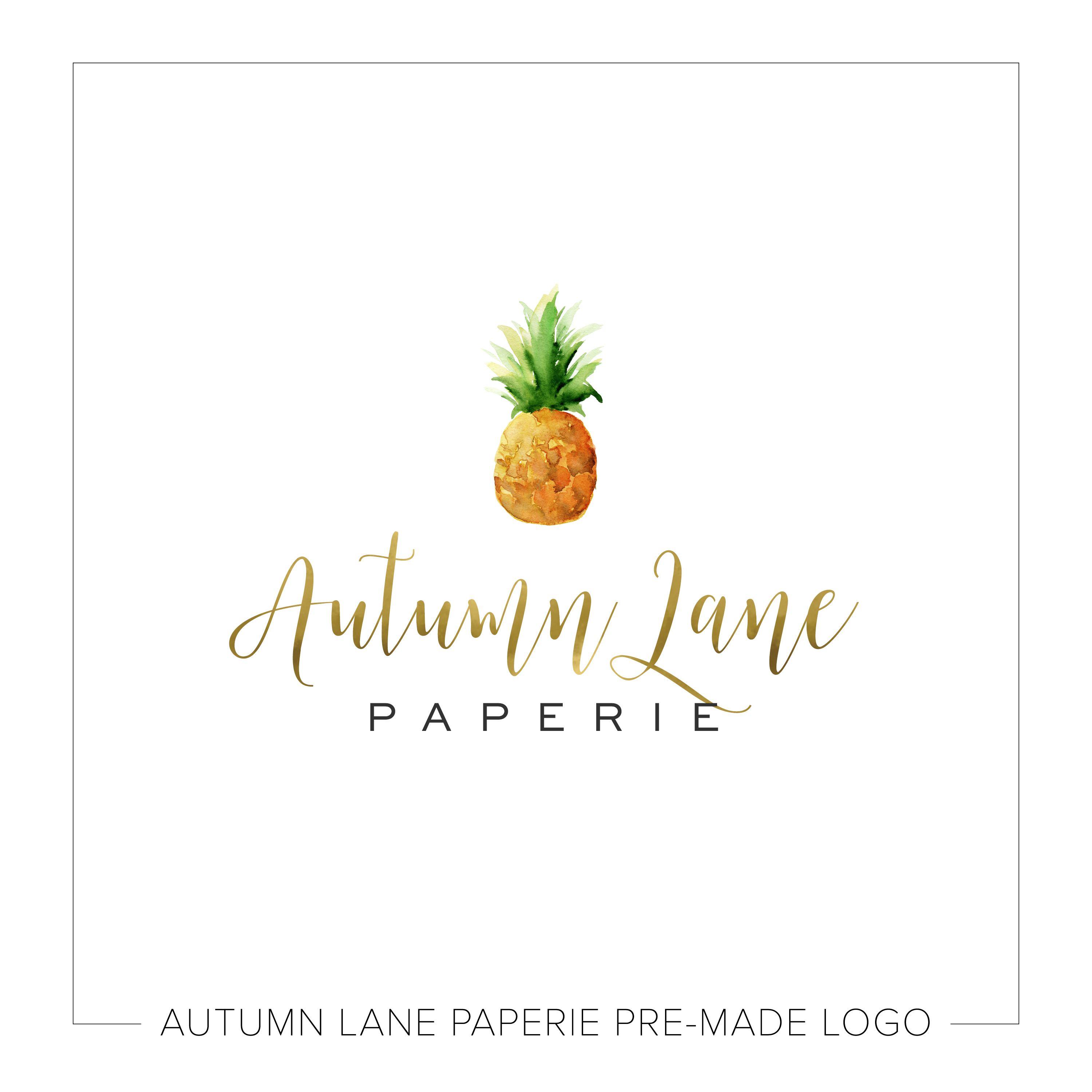 Pineapple Logo - Minimalist Pineapple Logo K21 | Autumn Lane Paperie