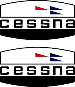 Cessna Logo - 2 Vintage Cessna Logo Decals 5