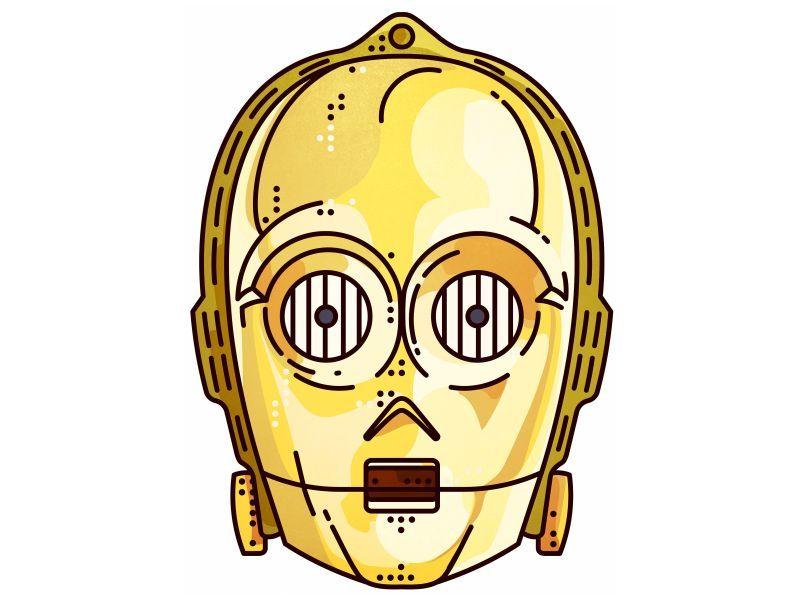 C-3PO Logo - Starwars!! C-3PO!! by Aleksandar Savic | Dribbble | Dribbble