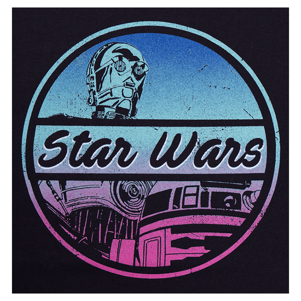 C-3PO Logo - Star Wars - 40th Anniversary - C-3PO & R2-D2 Logo Women's T-Shirt ...
