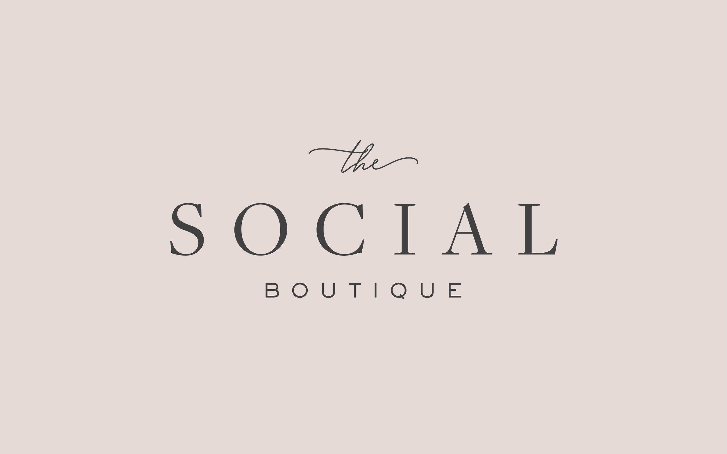 Sophisticated Logo - The Social Boutique. Branding. Design. Logo design