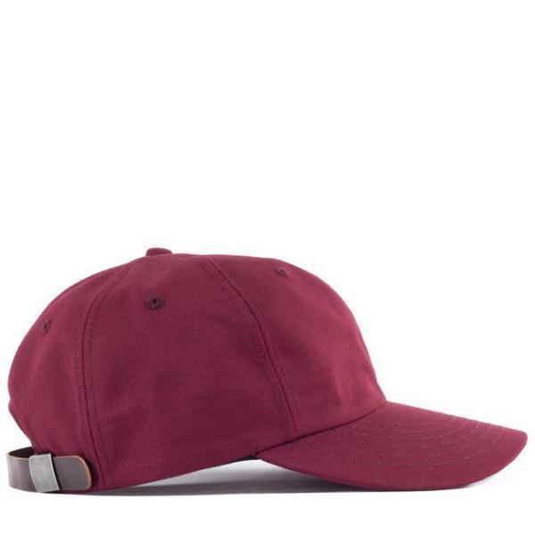 Viberg Logo - Viberg Six Panel Hat with Shell Cordovan Strap - Burgundy | Garmentory