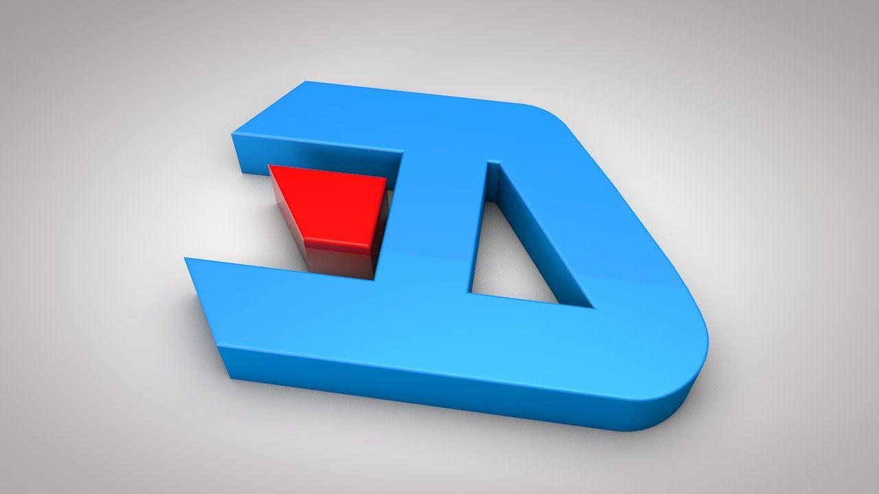 4D Logo - 3D Logo Design | Cinema 4D C4D & Illustrator Tutorial - YouTube
