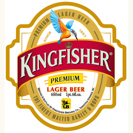 Lager Logo - Kingfisher Premium Lager Beer Logo