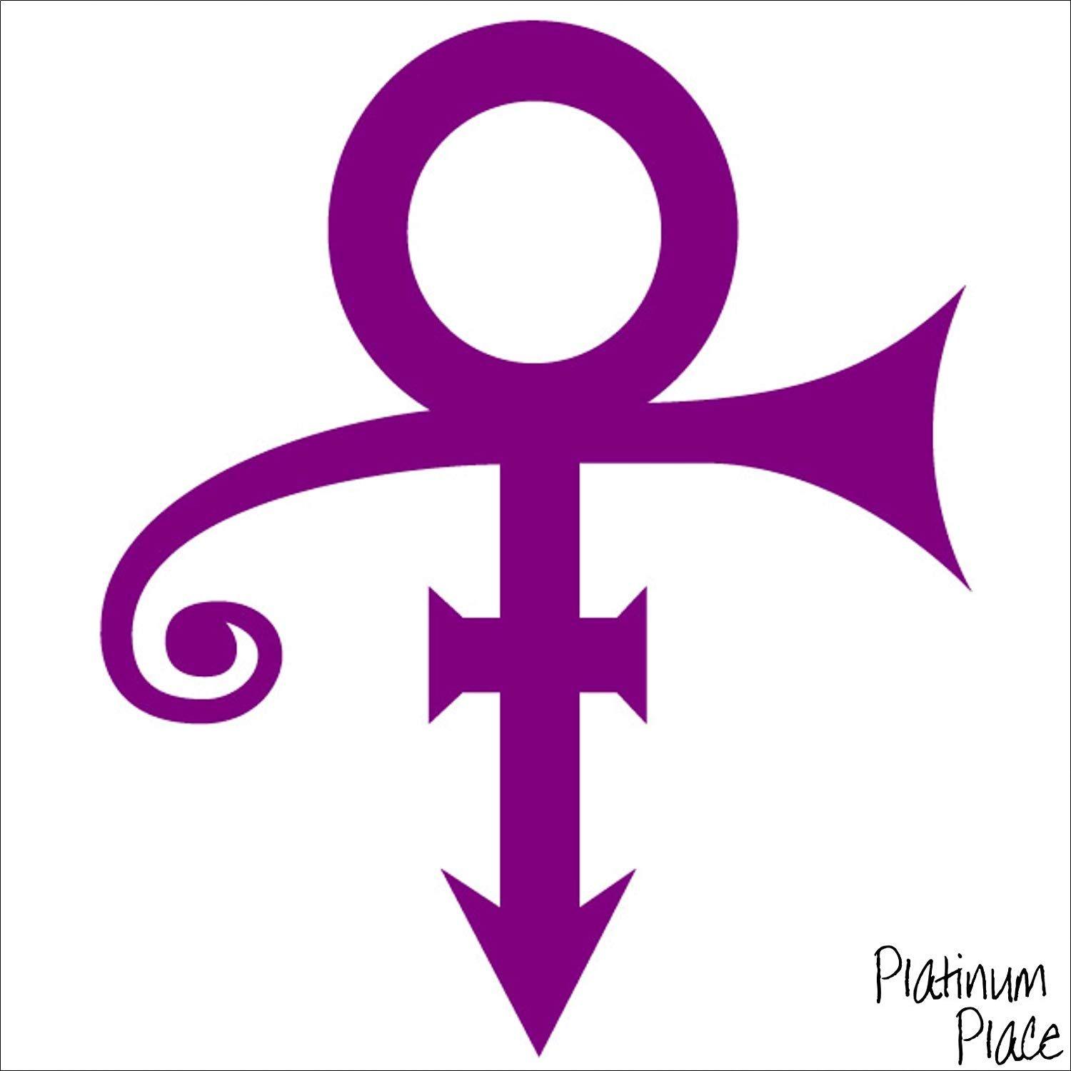 Lilac Logo - Prince Symbol-PURPLE Logo-152x128mm Sticker for Car,Van,Boat,Laptop ...