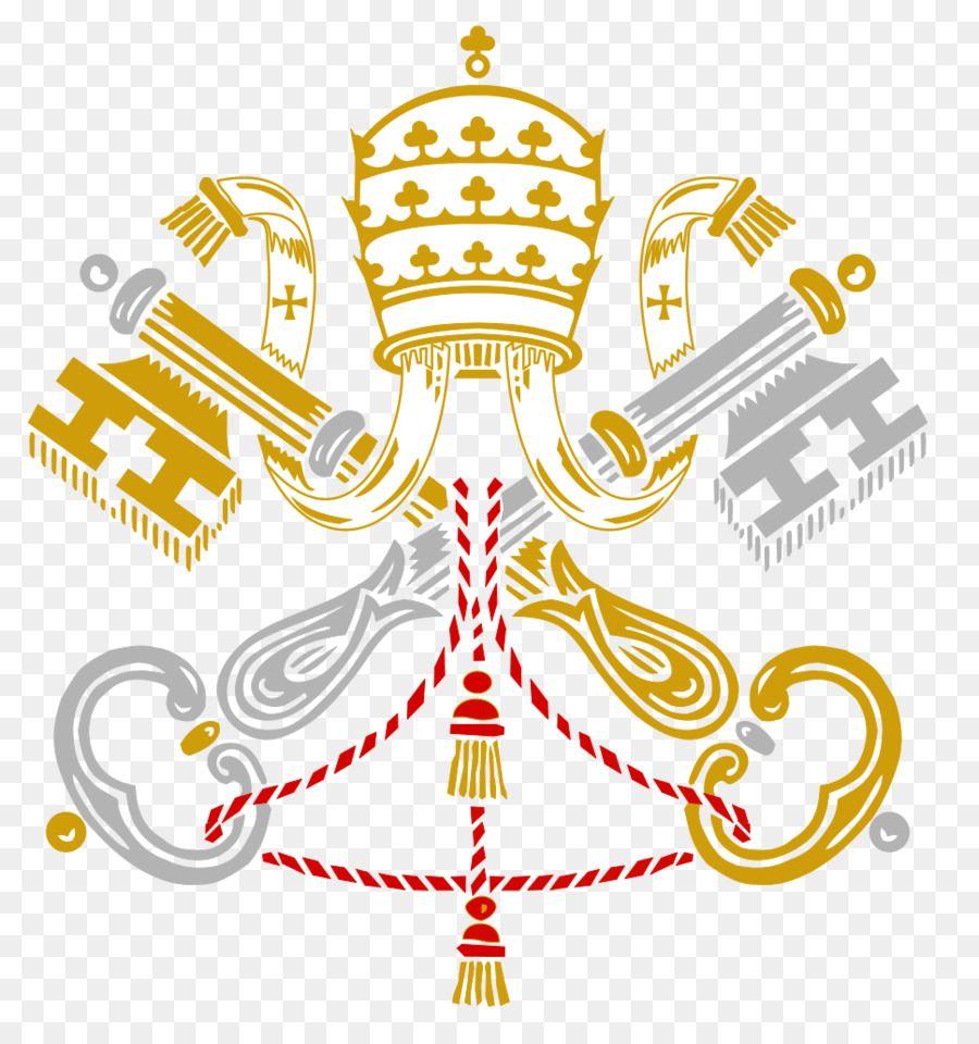 Papal Logo - Vatican City Holy See Papal States Aita santu Roman Catholic ...