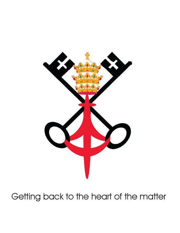 Vatican Logo - Vatican City Logo Art Print by Teri Schuster