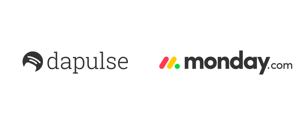 Dapulse Logo - Brand New: New Name and Logo for Monday.com