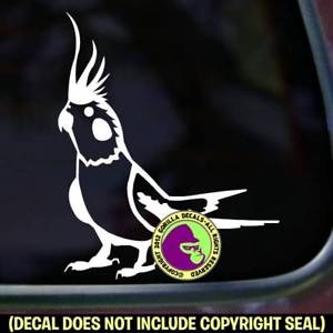 Cockatiel Logo - Cockatiel Vinyl Decal Sticker Bird Love Breeder Crazy Car Window