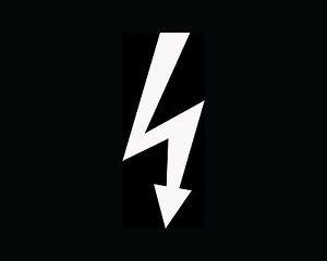 Electricity Logo - ELECTRIC Symbol Sticker Electricity Logo Business Shock Danger Wall ...