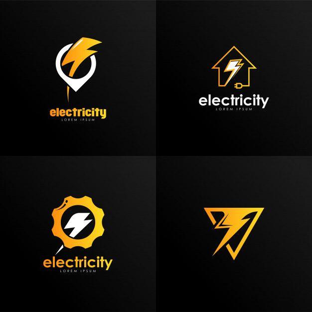 Electricity Logo - Electricity logo vector Vector | Premium Download