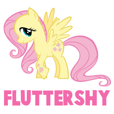 Fluttershy Logo - fluttershy, safe, simple background, solo, stock vector