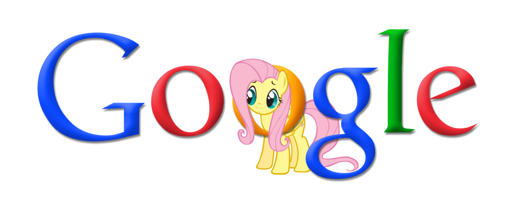 Fluttershy Logo - Google Fluttershy Logo