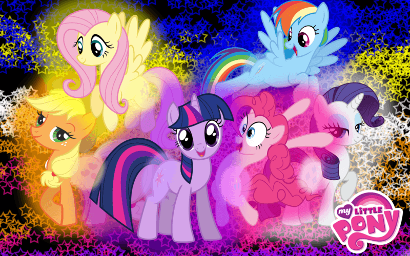 Fluttershy Logo - applejack, artist:sonic12lexi, fluttershy, logo, mane six