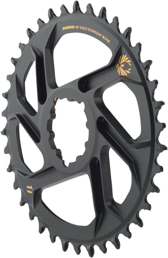 Chainring Logo - SRAM X Sync 2 Eagle Direct Mount Chainring 32T 6mm Offset With Gold Lo