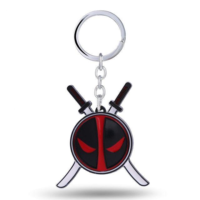 Chainring Logo - Hot Deadpool keychain Dead Pool Logo Alloy Metal Key Chain Ring Key ...