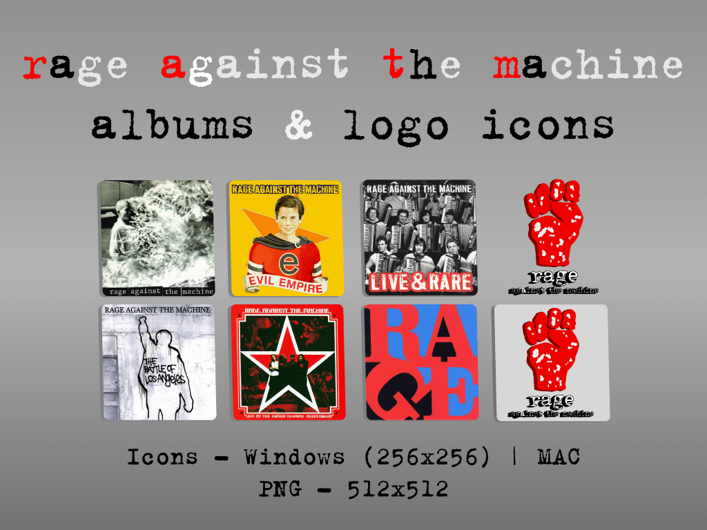 Ratm Logo - R.A.T.M. Albuns and Logo Icons by guemor on DeviantArt