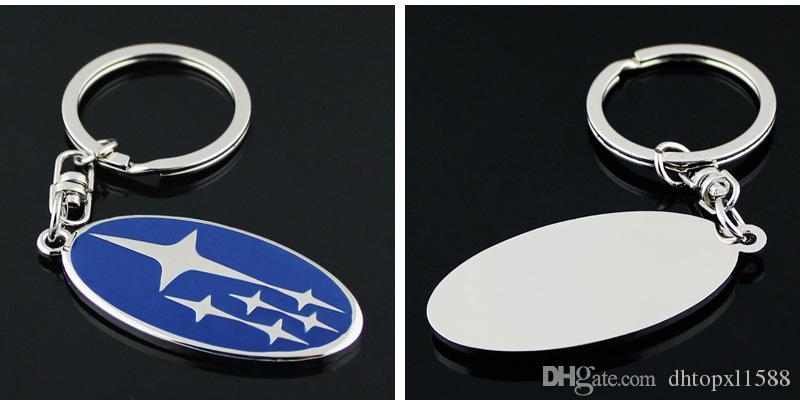 Chainring Logo - New Emblem Subaru Key Chain Ring High Grade Car Logo Keychain