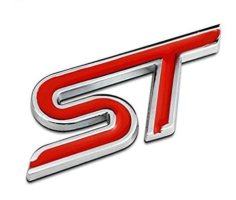 St Logo - ABS Chrome St Stickers Label 3D St Logo Sticker Sport Style for Ford ...