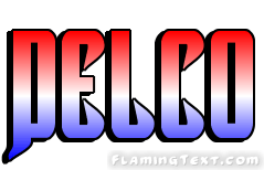 Delco Logo - United States of America Logo. Free Logo Design Tool from Flaming Text
