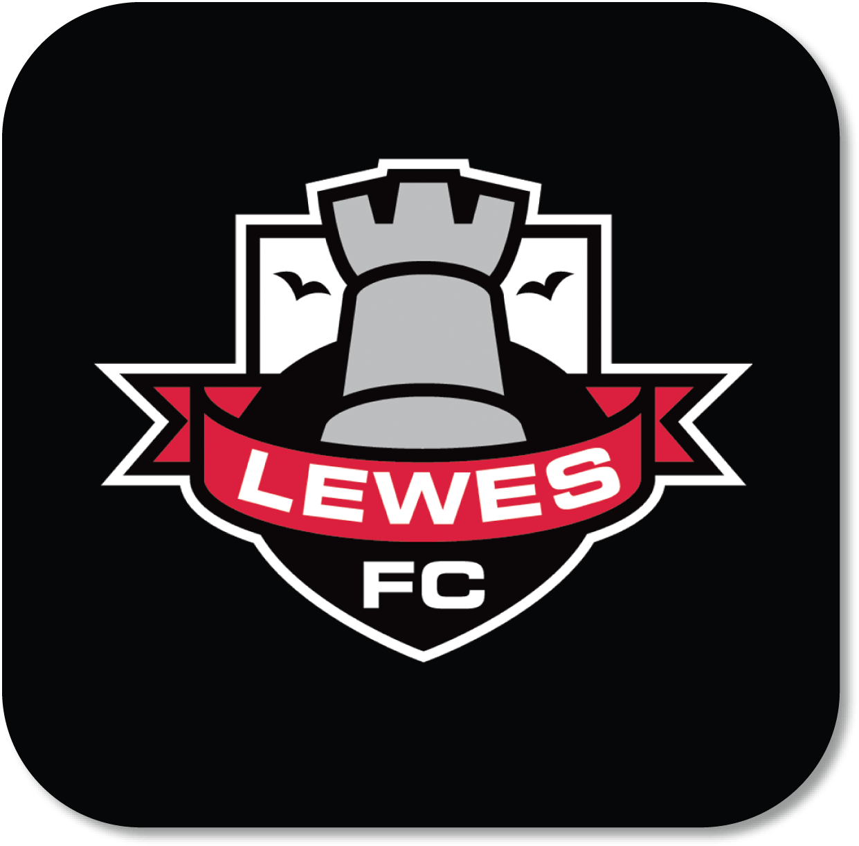 Coaster Logo - Coaster Logo in Black. Lewes FC Official Merchandise