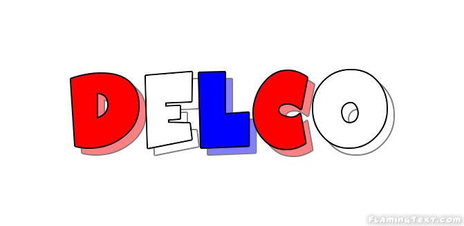 Delco Logo - United States of America Logo. Free Logo Design Tool from Flaming Text