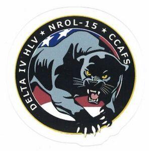 Nrol Logo - NROL-15 MISSION STICKER ~ Mentor Delta IV Black Panther Satellite ...