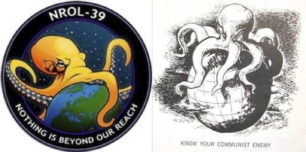 Nrol Logo - New US Spy Satellite Features World Devouring Octopus