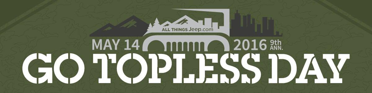 Jeep.com Logo - Jeep Go Topless Day in Muskegon, MI | May 14th, 2016 | 12PM - 8PM