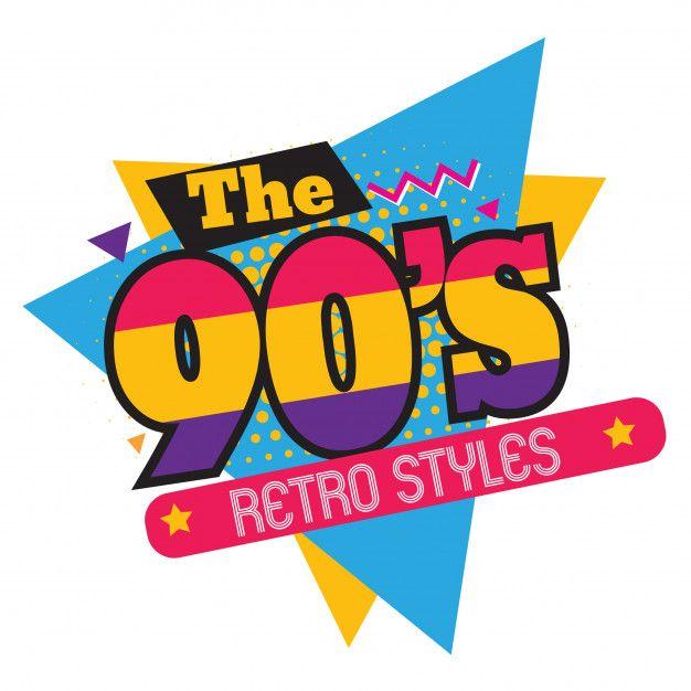 90s Logo - 90s logo style Vector | Premium Download